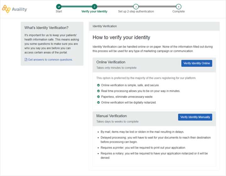 One Click Verify Verify your identity online