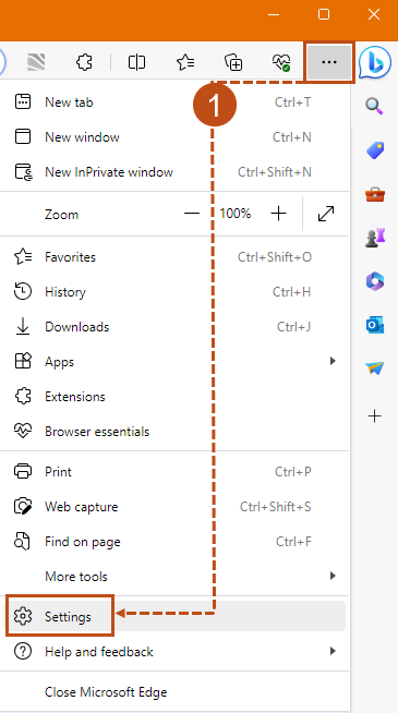 Settings is usually located at the bottom of the menu.